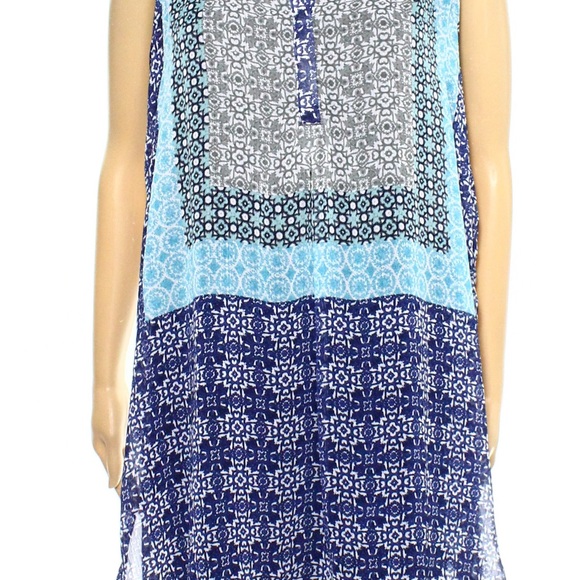 🌸3/$25 NWOT Knox Rose Sheer Boho High-Lo Tunic Flowy Top Beach Coverup, Size XS - Picture 6 of 11